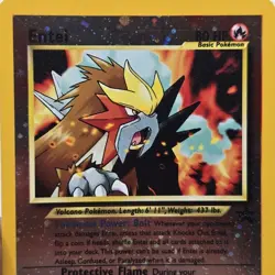Entei Black Star Promo #34 | Reverse Holo | Great Centering | Pokemon Card Game - Image 1