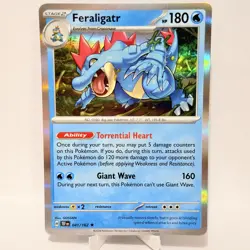 ERROR CARD ❌ #041/162 Feraligatr Holo Rare Pokemon Temporal Forces English NM - Image 1