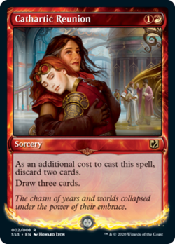 Cathartic Reunion FOIL Signature Spellbook: Chandra NM Red Rare CARD ABUGames - Image 1