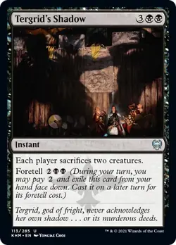 Tergrid's Shadow FOIL Kaldheim NM Black Uncommon MAGIC GATHERING CARD ABUGames - Image 1