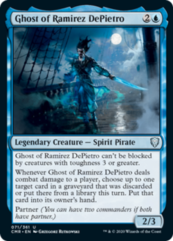Ghost of Ramirez DePietro FOIL Commander Legends NM Blue Uncommon CARD ABUGames - Image 1