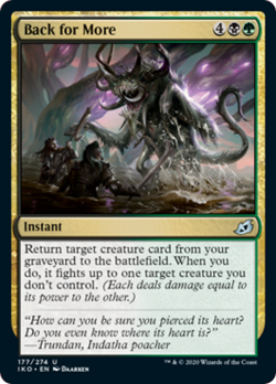 Back for More FOIL Ikoria: Lair of Behemoths NM Uncommon CARD ABUGames - Image 1
