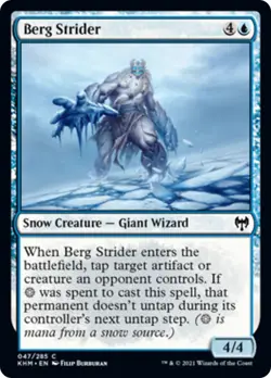 Berg Strider FOIL Kaldheim NM Blue Common MAGIC THE GATHERING MTG CARD ABUGames - Image 1