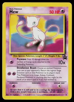 Pokemon Card - Mew Wizards Black Star Promos 8 Promo - Image 1