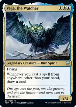 Vega, the Watcher FOIL Kaldheim NM White Blue Uncommon MAGIC MTG CARD ABUGames - Image 1