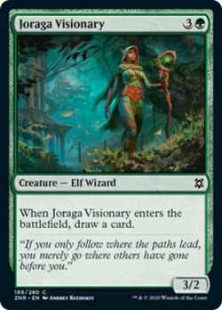 Joraga Visionary FOIL Zendikar Rising NM Green Common MAGIC MTG CARD ABUGames - Image 1
