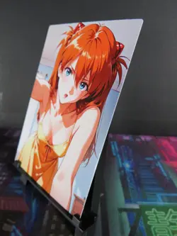 Asuka Langley Neon Genesis Custom Art Card NM Anime Sexy Waifu Collectible - Image 2