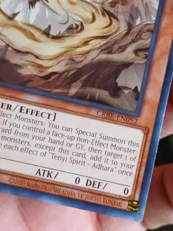 Tenyi Spirit - Adhara CRBR-EN052 Rare Crossover Breakers NM 1st Ed YUGIOH - Image 4