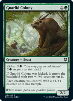 Gnarlid Colony FOIL Zendikar Rising NM Green Common MAGIC MTG CARD ABUGames - Image 1