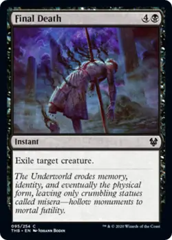 Final Death FOIL Theros Beyond Death NM Black Common MAGIC MTG CARD ABUGames - Image 1
