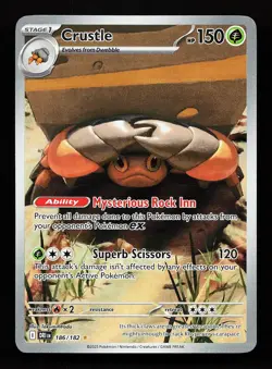 Crustle 186/182 Illustration Rare Destined Rivals Pokemon Card - Image 1