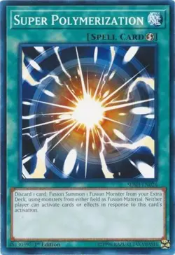 Yugioh! MP Super Polymerization - SDSH-EN026 - Common - 1st Edition Moderately P - Image 1