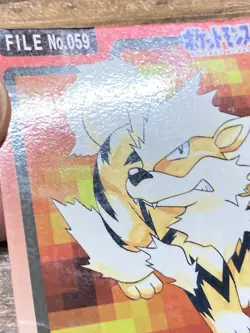 Pokemon Carddass Card Arcanine File No.59 Bandai Pocket Monsters 1997 Japan - Image 4
