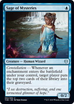 Sage of Mysteries FOIL Theros Beyond Death NM Blue Uncommon MAGIC CARD ABUGames - Image 1