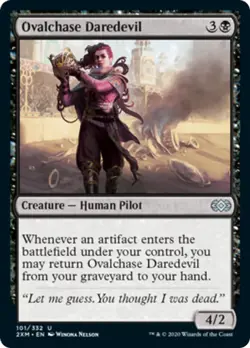 Ovalchase Daredevil FOIL Double Masters NM Black Uncommon MAGIC CARD ABUGames - Image 1