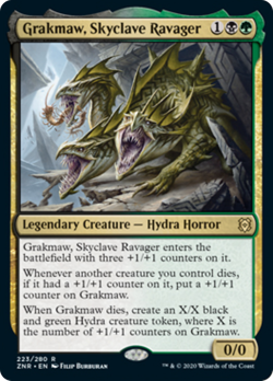 Grakmaw, Skyclave Ravager FOIL Zendikar Rising NM Black Green Rare CARD ABUGames - Image 1