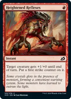 Heightened Reflexes FOIL Ikoria: Lair of Behemoths NM Red Common CARD ABUGames - Image 1