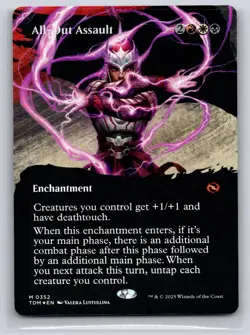 All-Out Assault (Borderless) 352 Tarkir: Dragonstorm Magic: The Gathering NM - Image 1