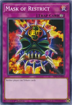 Yugioh! LP Mask of Restrict - SR07-EN040 - Common - 1st Edition Lightly Played, - Image 1