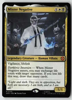 Mister Negative 135 Mythic Marvel's Spider-Man Magic: The Gathering Near Mint - Image 1