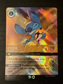 Stitch - Rock Star Lorcana Enchanted Set Champ Championship Foil Enchanted 30/P1 - Image 1