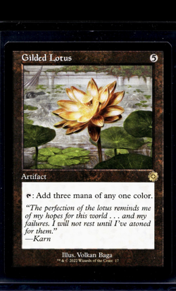 2022 MTG Magic the Gathering The Brothers' War Retro Artifact #17 Gilded Lotus - Image 1