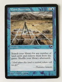Mana Severance - MTG Tempest - LP/NM Rare Sorcery - Image 1