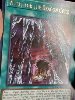 Yugioh! Vessel for the Dragon Cycle - MZTM-EN101 - Rare - 1st Edition Near Mint, - Image 3