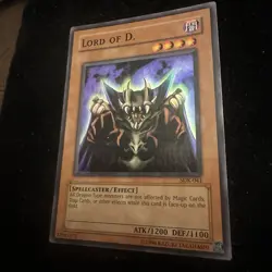 Lord of D. SDK-041 Unlimited Super Rare Holo Yugioh TCG - HP - Image 4