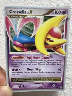 Pokemon TCG Cresselia LV.X Holo Ultra Rare Card 103/106 Great Encounters LP - Image 1