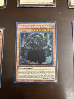Yu-Gi-Oh Erebus the Underworld Monarch 1st Edition Secret Rare Card RA04-EN019 - Image 1