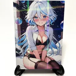 Genshin Impact Furina Sexy Anime Waifu Girl Doujin Lewd Goddess Story Art Card - Image 1