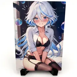 Genshin Impact Furina Sexy Anime Waifu Girl Doujin Lewd Goddess Story Art Card - Image 2