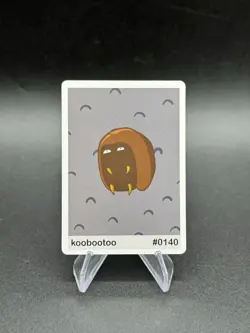 Pookiemoot Series 1 Koobootoo - Kabuto Pokemon Parody Custom Derpy card - Image 1