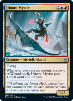 Umara Mystic FOIL Zendikar Rising NM Blue Red Uncommon MAGIC MTG CARD ABUGames - Image 1