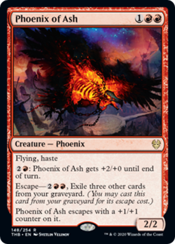 Phoenix of Ash FOIL Theros Beyond Death NM Red Rare MAGIC MTG CARD ABUGames - Image 1