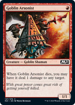 Goblin Arsonist FOIL Core Set 2021 / M21 NM Red Common MAGIC MTG CARD ABUGames - Image 1