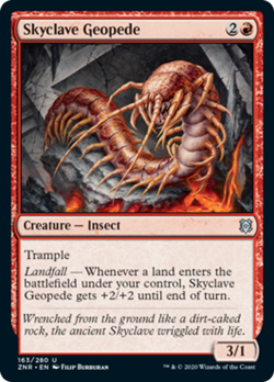 Skyclave Geopede FOIL Zendikar Rising NM Red Uncommon MAGIC MTG CARD ABUGames - Image 1