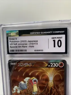 Alt Art Entei V Secret 213/172 SAR Vstar Universe Japanese Pokemon Card - Image 3
