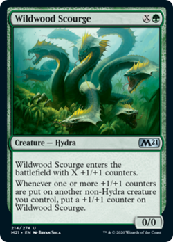 Wildwood Scourge FOIL Core Set 2021 / M21 NM Green Uncommon MAGIC CARD ABUGames - Image 1