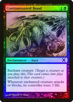 Contaminated Bond FOIL 10th Edition MINT Black Common MAGIC MTG CARD ABUGames - Image 1