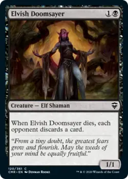 Elvish Doomsayer FOIL Commander Legends NM Black Common MAGIC MTG CARD ABUGames - Image 1