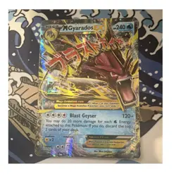 Pokemon M Gyarados EX 240 HP Ultra Rare HOLO Card 27/122 Breakpoint Mega - Image 1