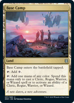 Base Camp FOIL Zendikar Rising NM Land Uncommon MAGIC GATHERING CARD ABUGames - Image 1