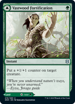 Vastwood Fortification / Vastwood Thicket FOIL Zendikar Rising NM CARD ABUGames - Image 1