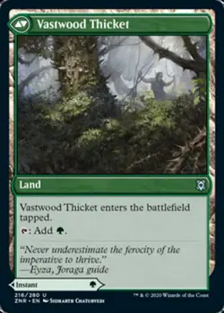 Vastwood Fortification / Vastwood Thicket FOIL Zendikar Rising NM CARD ABUGames - Image 2