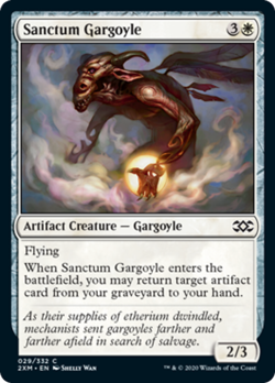 Sanctum Gargoyle FOIL Double Masters MINT Artifact White Common CARD ABUGames - Image 1