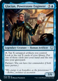 Glacian, Powerstone Engineer FOIL Commander Legends NM Uncommon CARD ABUGames - Image 1