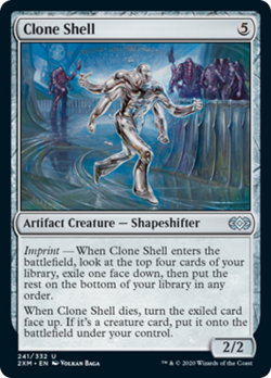 Clone Shell FOIL Double Masters NM Artifact Uncommon MAGIC MTG CARD ABUGames - Image 1