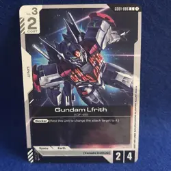 Gundam Lfrith NM Gundam Card Game GD01-086 C Newtype Rising. - Image 1